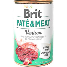 Влажный корм для собак Brit Pate & Meat со вкусом оленины и курицы 400 г