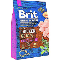 Сухой корм для взрослых собак мелких пород Brit Premium Adult S со вкусом курицы 3 кг