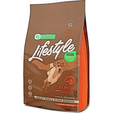 Сухой беззерновой корм для собак Nature's Protection Lifestyle Grain Free Salmon with krill Adult Small and Mini Breeds с лососем и крилем 1.5 кг