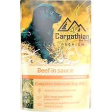 Carpathian Pet Food Влажный корм для щенков с говядиной в соусе 100г