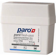 Медицинские зубочистки среднего размера Paro Swiss fresh-sticks с мятным вкусом 96 шт. (44792)