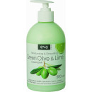 Жидкое крем-мыло для рук Eva Natura Зеленая олива и лайм 500 мл (47795)