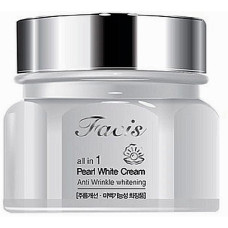 Осветляющий крем Jigott Facis All-In-One Pearl Whitening Cream с жемчужным порошком 100 мл (40979)