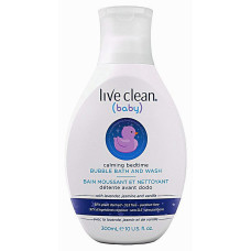Пенка Live Clean для купания малышей перед сном успокаивающая с экстрактами лаванды жасмина и ванили 300 мл (52039)