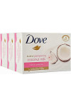 Упаковка крем-мыла Dove Кокосовое молочко и лепестки жасмина 135 г х 3 шт. (50322)