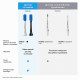 Насадки для электрической зубной щетки Philips Sonicare универсальные A3 Premium HX9092/11 (52184)