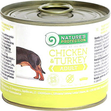 Влажный корм для собак Nature's Protection Adult Chicken & Turkey с курицей и индейкой 400 г 