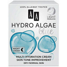 Ночной крем для сухой кожи лица AA Cosmetics Hydro Algae Blue Mourishing Cream Питательный 50 мл (40149)