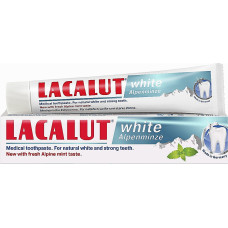 Зубная паста Lacalut white Альпийская мята 75 мл (45516)