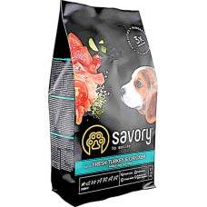 Сухой корм для щенков Savory Puppy rich in Fresh Turkey and Chicken со свежим мясом индейки и курицей 3 кг