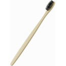 Бамбуковая зубная щетка Cocogreat средней жесткости черная щетина 17.5 см (45923)