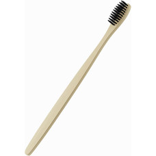Бамбуковая зубная щетка Cocogreat средней жесткости черная щетина 17.5 см (45923)