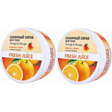 Набор Fresh Juice Сахарный скраб для тела Orange Mango 225 мл х 2 шт. (48109)