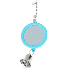 Игрушка для попугаев Karlie Flamingo Mirror Round + Bell