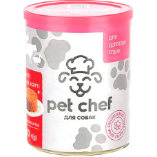 Pet chef консервы для собак мясное ассорти 800г