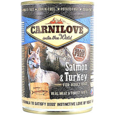 Влажный корм для собак Carnilove Dog k с лососем и индейкой 400 г