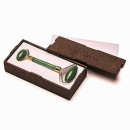 Роликовый Массажёр - Нефрит + Подарочная коробка из дерева - Графитовая (39818)