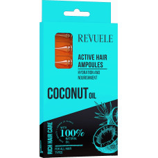 Активные ампулы для волос Revuele Coconut Oil Active Hair Ampoules с кокосовым маслом 8 шт. х 5 мл (35829)