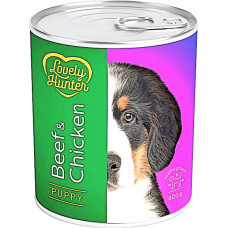 Влажный корм для щенков с говядиной и курицей Lovely Hunter Puppy Beef and Chicken 800 г