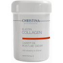 Увлажняющий крем для сухой кожи Christina Elastin Collagen Carrot Oil Moisture Cream with Vitamins A, E HA 250 мл (40421)