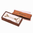 Роликовый Массажёр - Белый Нефрит + Подарочная коробка из дерева - Коричневая (39824)