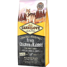 Carnilove Fresh Chicken Rabbit Сухой корм для взрослых собак всех пород с курицей и кроликом 12 кг