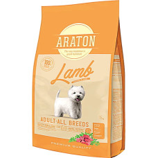 Полноценный сухой корм ARATON Lamb Adult All Breeds для взрослых собак с ягнятиной 15 кг