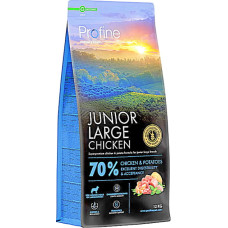 Корм сухой Profine Junior Large Chicken and Potatoes для щенков и юниоров больших пород, с курицей и картофелем, 12 кг