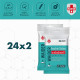 Упаковка влажных салфеток Waider антибактериальных 2 пачки по 24 шт. (50425)