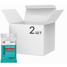 Упаковка влажных салфеток Waider антибактериальных 2 пачки по 24 шт. (50425)