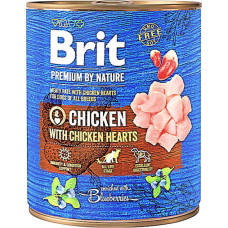 Влажный корм для собак Brit Premium Курица с куриным сердцем 800 г
