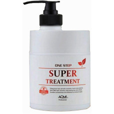 Кератиновый кондиционер для поврежденных волос Aomi One Step Super Treatment 500 мл (35996)