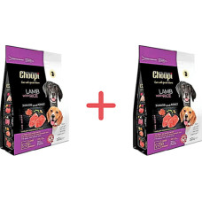 Сухой корм Choupi Extra Premium для собак малых и средних пород Ягненок и Рис 3.2 кг + Акция 1+1