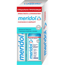 Набор Meridol Зубная паста от кровоточивости десен 75 мг + Ополаскиватель 100 мг (46452)