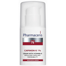 Крем с витамином К уплотняющий капилляры Pharmaceris N Capinon K 1% 30 мл (41313)