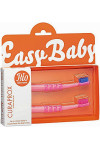 Набор детских зубных щеток Curaprox Baby для детей Прорезиненная ручка с присоской 2 шт. Розовые (45988)