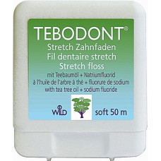 Зубная нить Dr. Wild Tebodont-F с маcлом чайного дерева и фторидом натрия 50 м (44952)