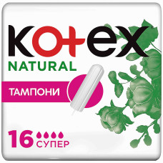 Тампоны Kotex Natural Super 16 шт. (50849)