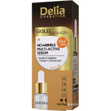Мульти-активная сыворотка против морщин Delia cosmetics Gold Collagen 10 мл (43808)