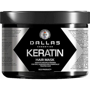 Крем-маска Dallas Keratin с кератином и экстрактом молочного протеина 500 мл 