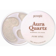 Гидрогелевые патчи для глаз Petitfee Aura Quartz Hydrogel Eye Mask Pure Opal с протеинами жемчуга и пудрой опала 40 шт. (42833)