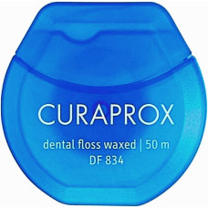Зубная нить Curaprox вощеная с ароматом мяты 50 м (44904)