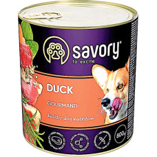 Влажный корм для взрослых собак Savory с уткой 800 г