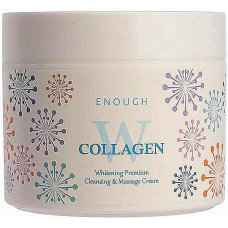 Массажный крем для лица Enough W Collagen Whitening Premium Cleansing Massage Cream 300 г (40617)