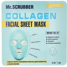 Подтягивающая тканевая маска для лица Mr.Scrubber с коллагеном Collagen Facial Sheet Mask (42232)