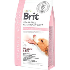 Сухий беззерновий корм Brit Veterinary Diet Hypoallergenic для собак при алергії, лосось і горох 2 кг