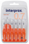 Щетки Dentaid Interprox 4G Super Micro для межзубных промежутков 0.7 мм 6 шт. (44719)