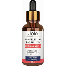 Пилинг для лица Jole Mandelic 10%+ Lactic 10% Peeling pH 3.5 с миндальной и молочной кислотами 30 мл (44002)