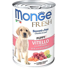 Влажный корм для собак Monge Dog FRESH Puppy телятина с овощами 400 г