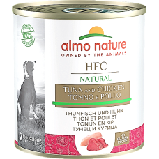 Влажный корм для собак Almo Nature HFC Dog Natural с тунцом и курицей 290 г